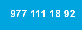 977 111 18 92